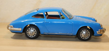 T.T Japan Porsche 912 niebieski, koło zamachowe, napęd tarciowy, blaszana zabawka blaszana