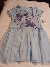 Disney Stitch Girls 2pc Dress Wear 3 Ways Sz L 10/12 NWT Tulle Lined Skirt