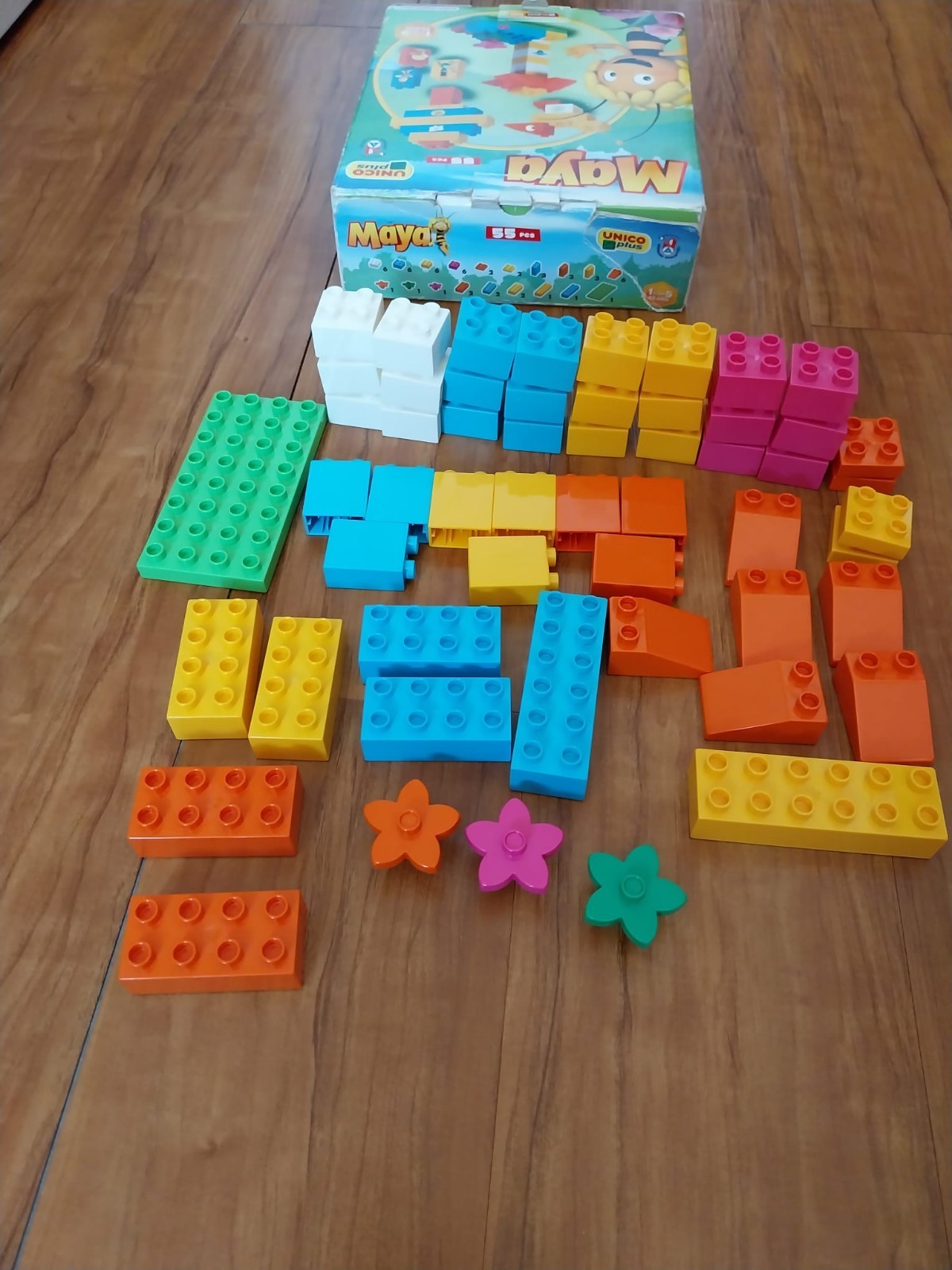 Unico Plus L' Ape Maya 8584 Set 55 Pezzi Completo Compatibile Lego Duplo foto 2