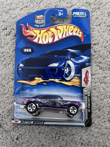 2003 Hot Wheels #66 Dragon Wagons 2/5 '67 PONTIAC GTO Purple w/5 Spoke Wheels - 第 1/1 張圖片