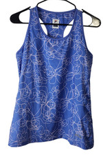 Fila Womens M Tank Top Racerback Sleeveless Activewear Scoop Neck Blue