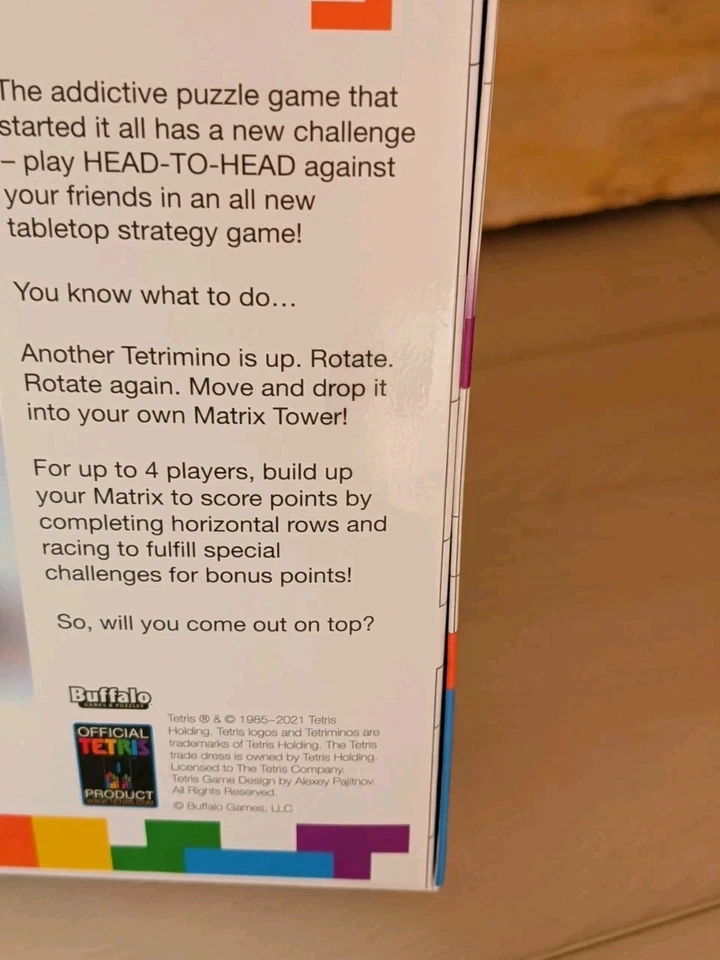 Buffalo Games Tetris Family Juego de Estrategia Completo Nuevo SELLADO! Foto 3 de 4