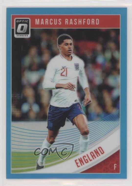 2018-19 Panini Donruss Optic Aqua Prizm 87/149 Marcus Rashford #124 0fy2