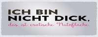 Holzschild 10X27 Cm Ich Bin Nicht Dick, Das Ist NutzfläChe Deko Geschenk Schild