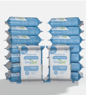Flushable Wet Wipes 16x25 Ct Hypoallergenic Unscented Aloe Vera Wipes