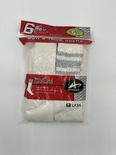 Tube Socks Athletics Vintage Over The Calf Tube Socks 6 Pair H2 New