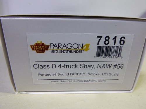 Camión HO-BROADWAY LTD. CLASE D 4 SHAY NORFOLK Y CON DC/DCC/SONIDO/HUMO PN 7816 | Zustand: New