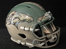 Denver Broncos hand painted Salute to Service Mini Helmet