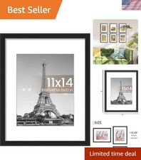 11x14 Picture Frame, Wall Decor Photo Frames, Black 1 Pack