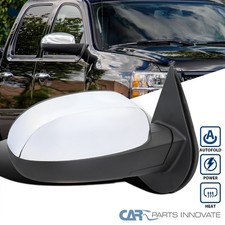 Fit 07-13 Silverado Sierra Chrome Power Heat Right Side Mirrorled Signal Puddle