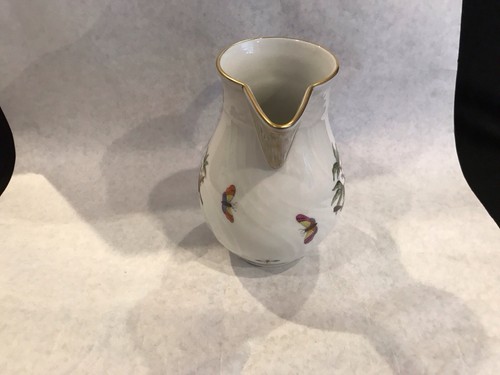 HEREND PORCELAIN HAND PAINTED LARGE ROTHSCHILD CREAMER/PITCHER 1632/RO 6.25" - Picture 5 of 11