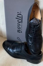 Novelty men's elegant leather shoes, black, size 46 stylish leather shoes