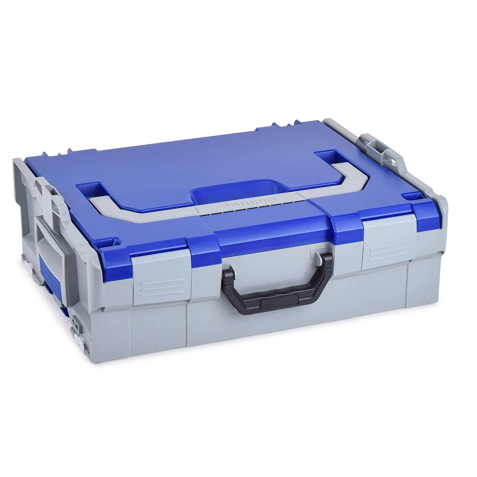 Sortimo L-BOXX 136 3er Set leer lichtgrau/blau, Bosch kompatibel, stapelbar, ABS - Bild 3 von 4