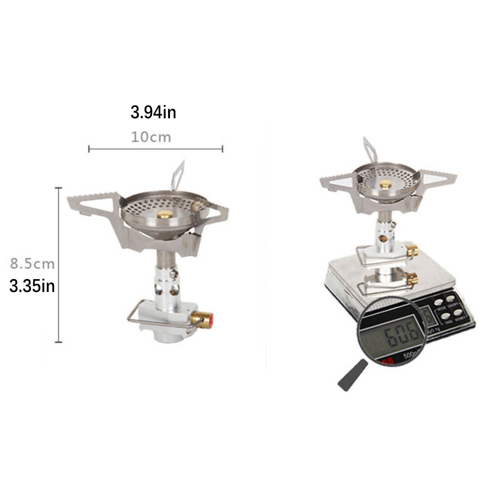 2300W Outdoor Camping Hiking Gas Burner Head Portable Windproof Cooking Stove