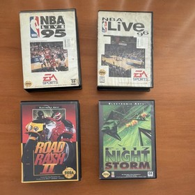 SEGA Genesis Game Lot w/ Manuals - Sonic, Mortal Kombat, Street Fighter, Sports