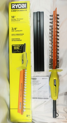 #ad RYOBI Expand It 18 in. Universal Hedge Trimmer Attachment RYHDG $49.25