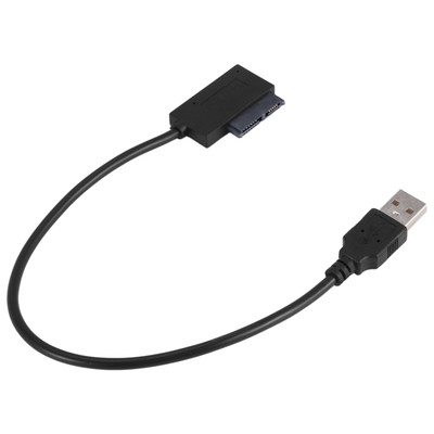 1X(USB Adapter PC 6P + 7P CD DVD Rom SATA zu USB 2.0 Konverter Slimline Sat8633