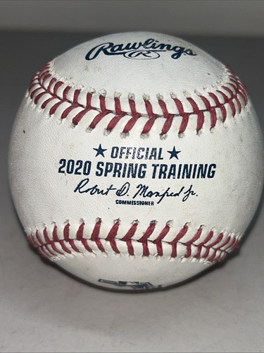 RAWLINGS OFFICIAL MAJOR LEAGUE BASEBALL 2020 FLORIDA SPRING TRAINING GAME USED - Picture 4 of 5