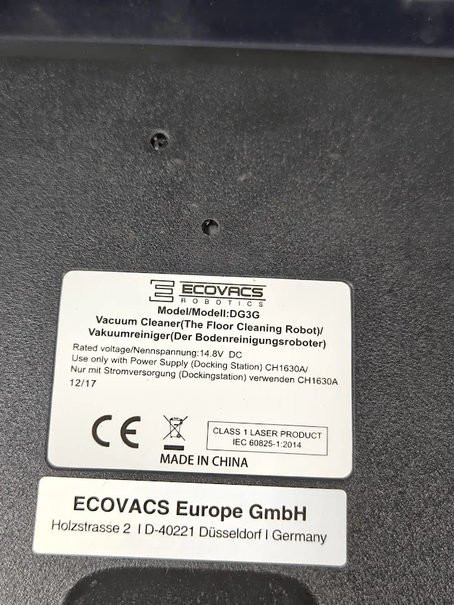 Ecovacs Deebot DG3G Roboter Staubsauger - Für Teile, Zeichen Der Verwendung - Bild 3 von 4
