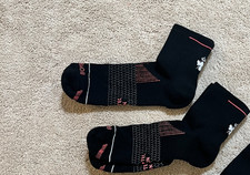 2-Pack NWOT BOMBAS merino wool blend quarter crew running socks XL Unisex