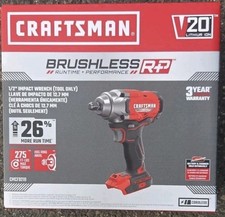 Craftsman 20v Brushless Cordless Impact Driver 12 In Tool Only Cmcf921b New