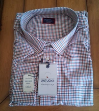 NWT MEN's UNTUCKit Long Sleeve Shirt - 3XL Tall Regular Fit -"MONELLO" - WF