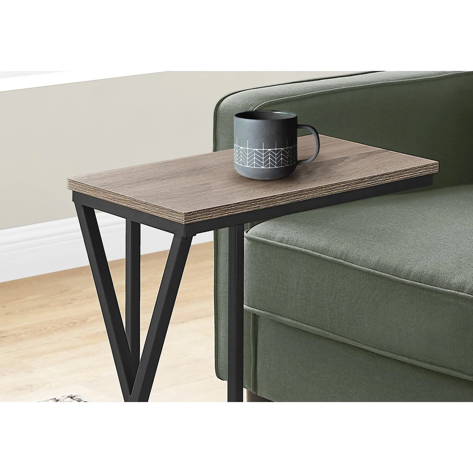 Monarch Specialties Accent Table, C-shaped, End, Side, Snack, Living Room, Bedro - Image 3 of 4