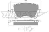 Tomex Brakes BremsbelÄGe Bremsbelagsatz Hinten VW Audi A6 Skoda Octavia 2 Seat