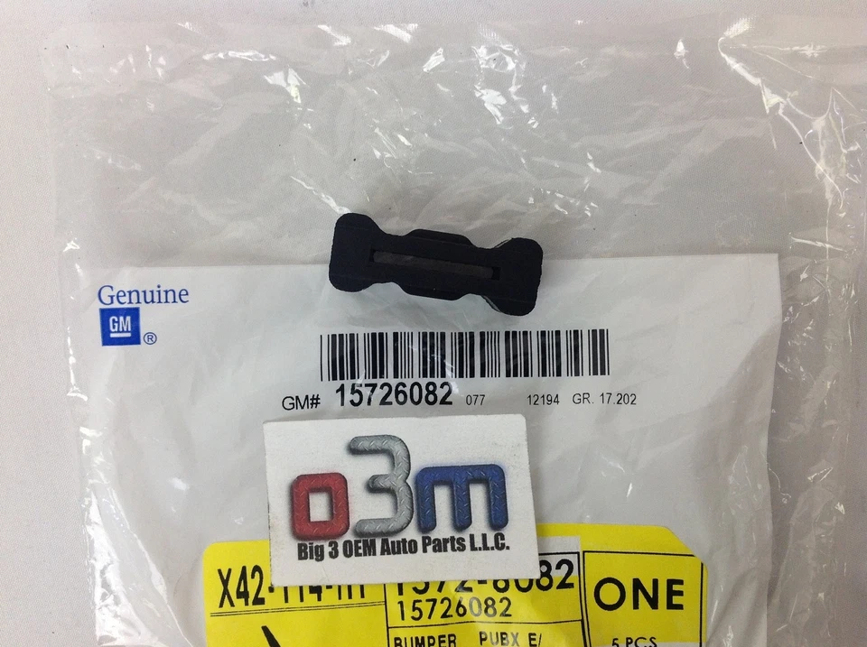 1994-2004 Chevrolet S-10 GMC Sonoma tampa traseira borracha trava pára-choque novo OEM - Imagem 2 de 3