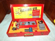 1949 A.C. Gilbert Electric Eye set in a red metal box (Not Complete)