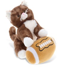PLUSH FOOTBALL - SUPER SOFT PLUSH - BROWN CAT