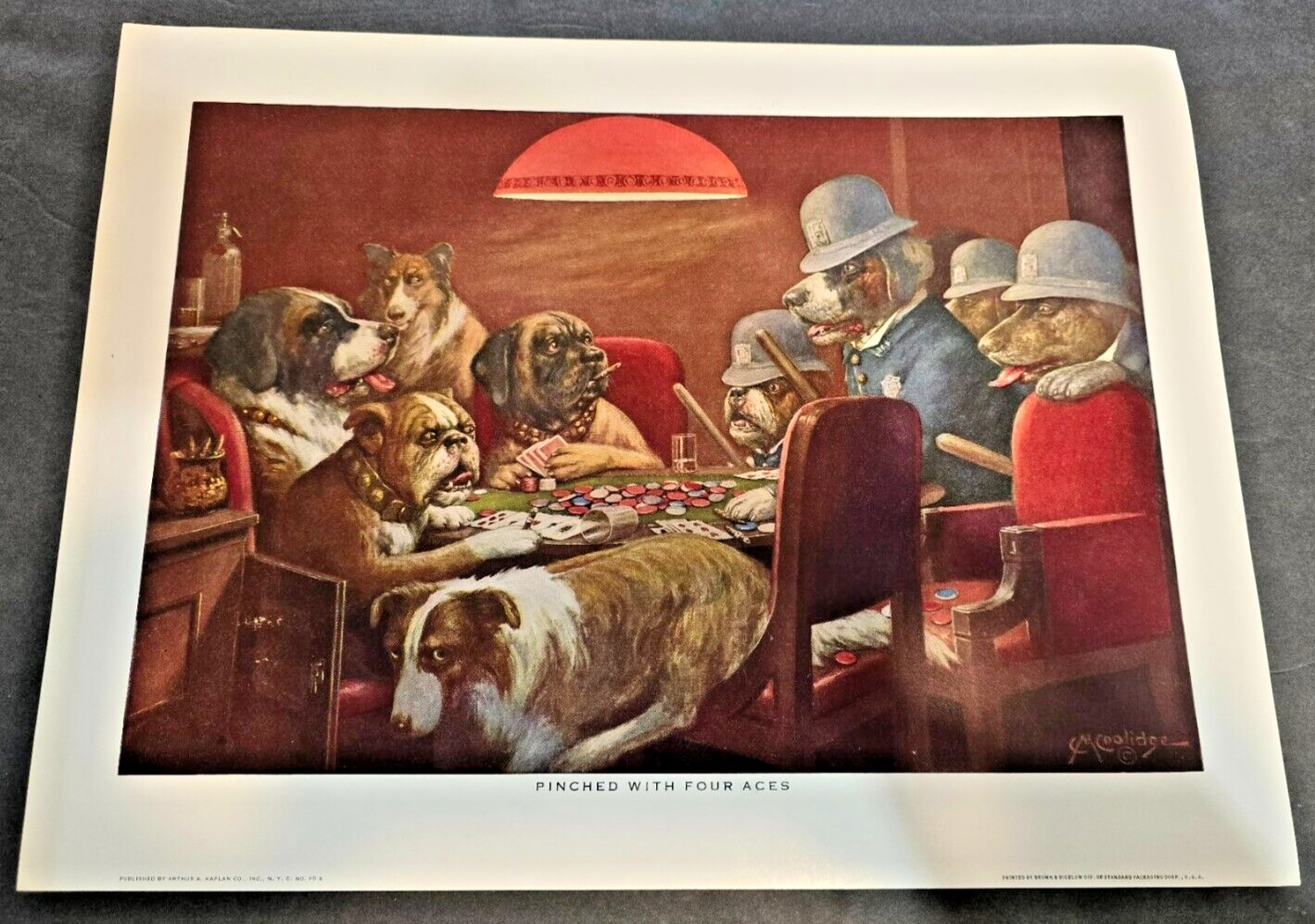 DOGS PLAYING POKER by C.M. Coolidge 16
