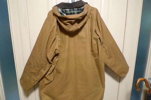 BARBOUR - A60 LONGSHOREMAN WAX COTTON SMOCK -SANDSTONE - MADE@ UK - LARGE- RARE - Picture 15 of 24