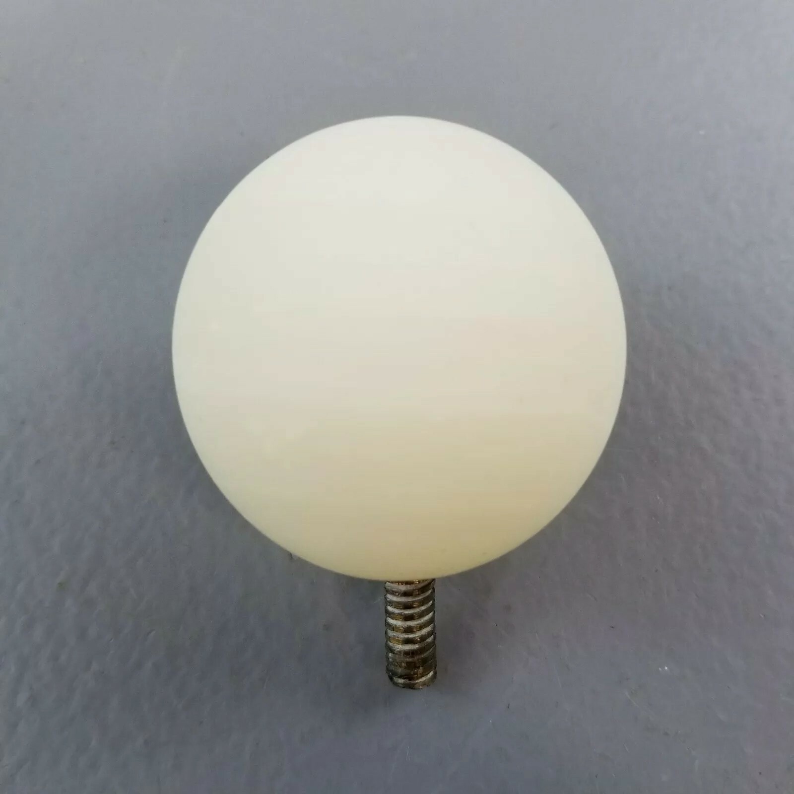 Vintage White Rock Gear Shift Knob 1.85" Shifter Threaded Ball Rat Rod