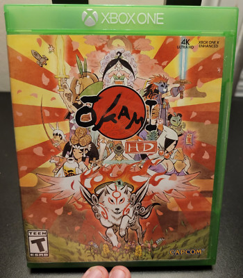 OKAMI HD Microsoft Xbox One COMPLETE TESTED Capcom Action Adventure 2017 CIB 4K