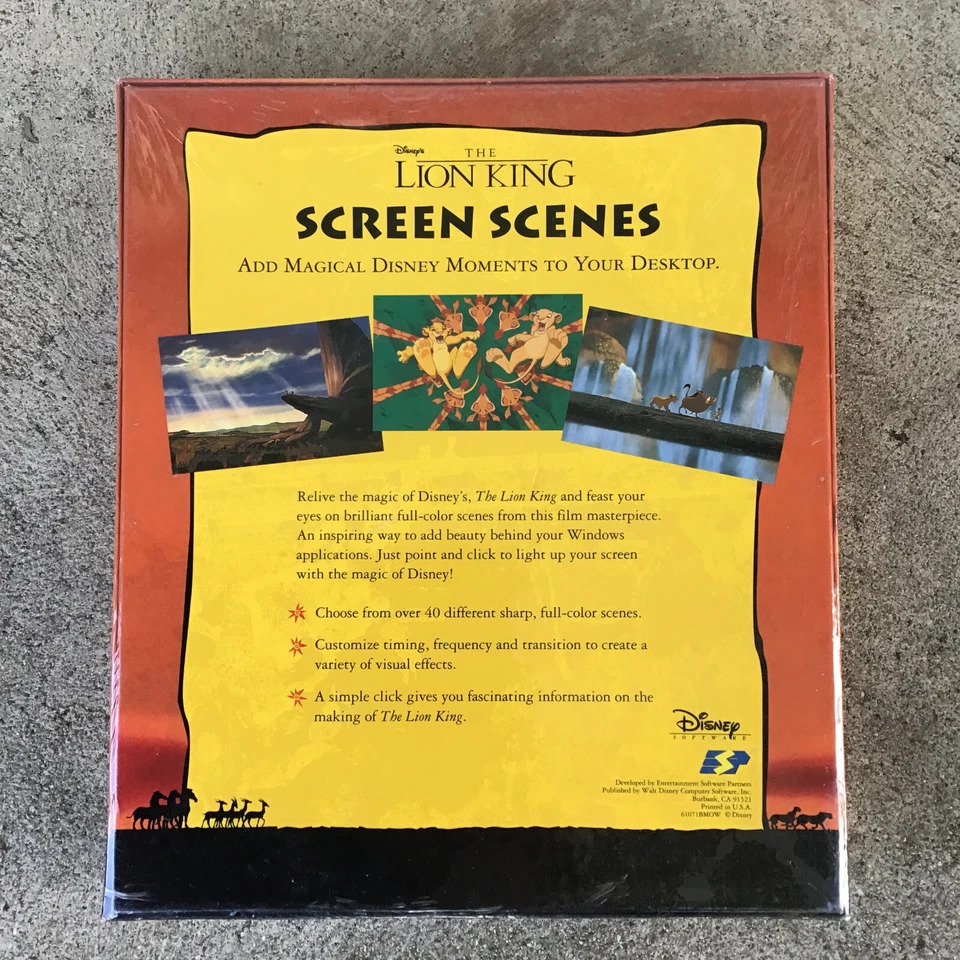 Vintage Disney's The Lion King Screen Scenes "Great Disney Moments For Desktop" - Image 2 of 3