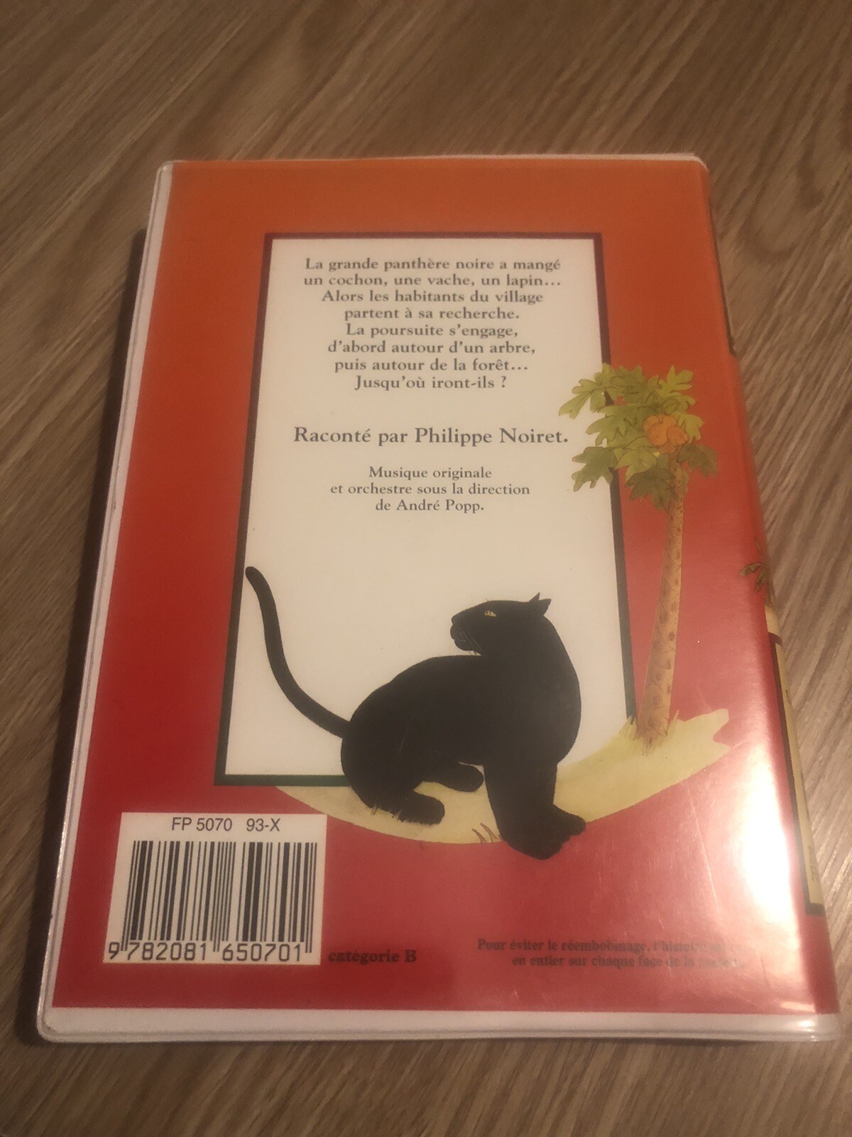CASSETTE AUDIO K7 + LIVRE LA GRANDE PANTHÈRE NOIRE PÈRE CASTOR POCHE