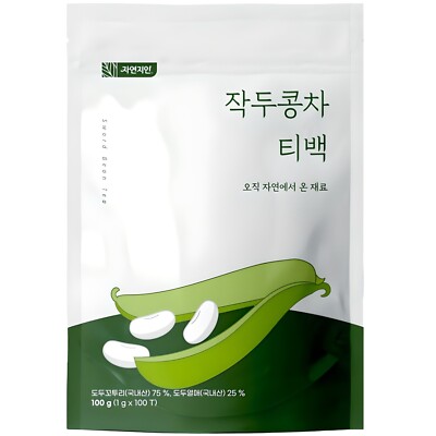 Jayeonzin 100% Korean Sword Bean Tea 1g x 100 Teabags  / No additives