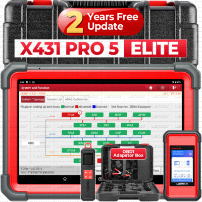 LAUNCH X431 PRO 5 PAD V Car Diagnostic Scanner J2534 Programming Key Coding Tool