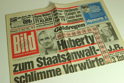 BILDzeitung 21.04.1982 April 21.4.1982 Geschenk 38. 39. 40. 41. 42. Geburtstag