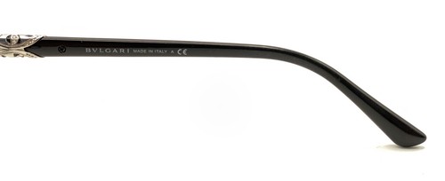 Bvlgari 4092-B 501 Black Silver Cat Eye Eyeglasses Frames 52-17 140 Italy Women - Picture 10 of 12