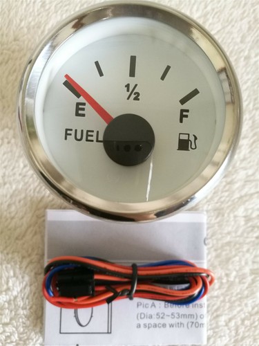 6 Gauge Set with Sender GPS Speedometer Tacho Fuel Temperature Volt Oil Pressure - Picture 4 of 8