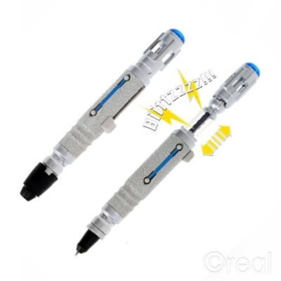 DOCTOR WHO 10th Doctor Sonic Screwdriver Ultraviolet Light & Pen