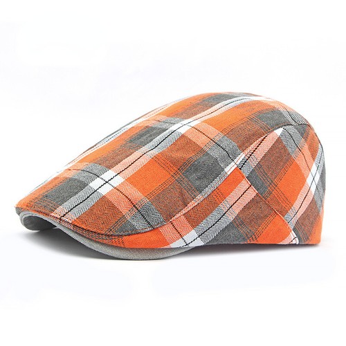 Berretto stile vintage uomo spina di pesce cappello da cabbie guida newsboy berretto piatto a quadri - Foto 6 di 22