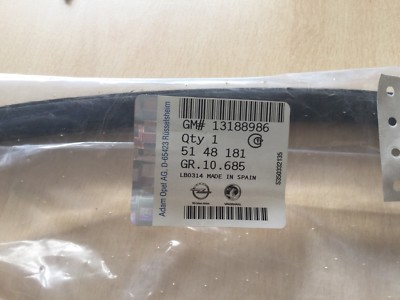 BNISB Genuine Vauxhall CORSA D E Left Hand Rear Door Weatherstrip 
