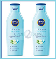 2x Nivea Sun After Sun 48hr Moisturising lotion-Cools | Soothes | Relieves-200ml