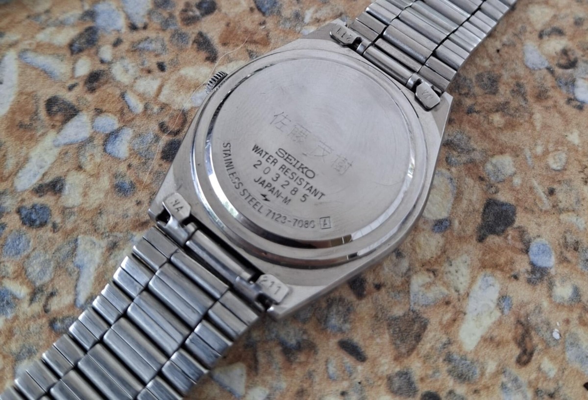 Seiko TYPE II　7123-7080 Vintage Rare Seiko Watch Type-II 7123-7080 Quartz Mens Used