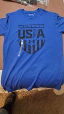 Under Armour Heat Gear Adult T-Shirt Blue Small
