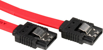 ROLINE Interne SATA 6.0 Gbit/s HDD-kabel met klikvergrendeling SATA-kabels 0,5 m zwart