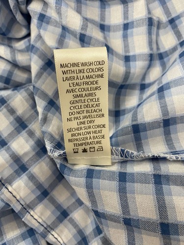 Max Studio XS Midi Dress Blue/white Gingham Check Lined Poly NWT$138 - Picture 6 of 7
